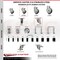 Service Caster 3.5 Inch 316SS Thermoplastic Rubber Swivel 10mm Threaded Stem Caster Set SCC SCC-SS316TS20S3514-TPRB-M1015-4 - alternate 2